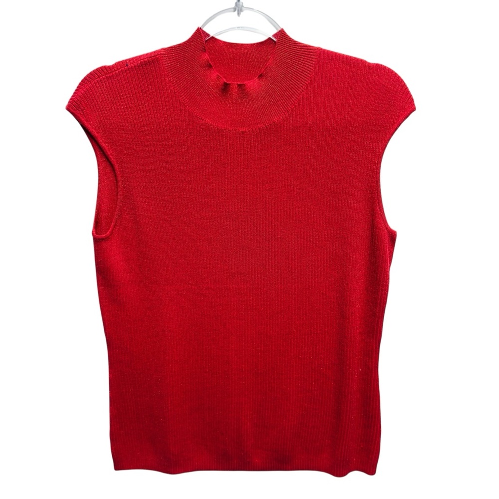 Pure Silk Cotton Rib Knit Sweater Top Pullover Jumper